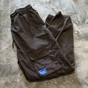 Men's Black Cargo Jogger Pants - Casual Utility Style